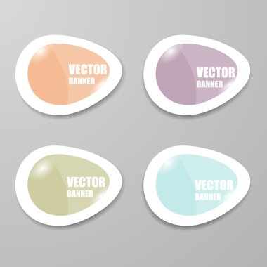 Vektör Infographic origami afiş set