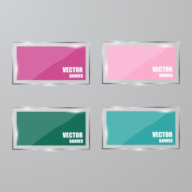 Vektör Infographic. afiş ayarlayın. Cam