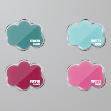 cam çerçeve kümesi. vektör çizim.