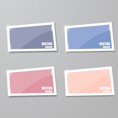 cam çerçeve kümesi. vektör çizim.