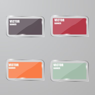 Vektör Infographic. afiş ayarlayın. Cam