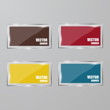 Vektör Infographic. afiş ayarlayın. Glassvector Infographic. afiş