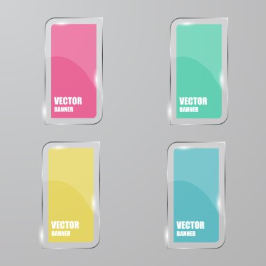 Vektör Infographic. afiş ayarlayın. Cam