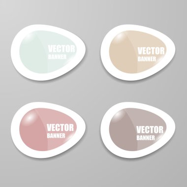 Vektör Infographic origami afiş set