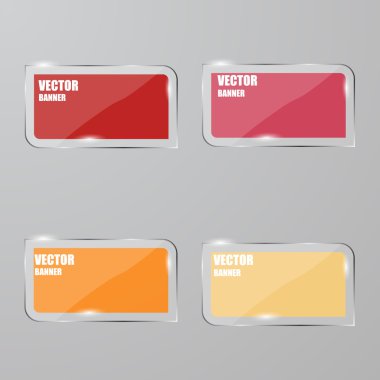 Vektör Infographic. afiş ayarlayın. Cam