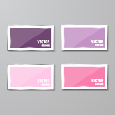 cam çerçeve kümesi. vektör çizim.