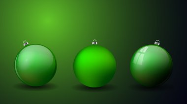 Noel topları izole ayarlayın. Mutlu yeni yıl önemsiz şey geleneksel.