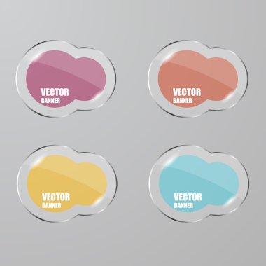 Vektör Infographic. afiş ayarlayın. Cam