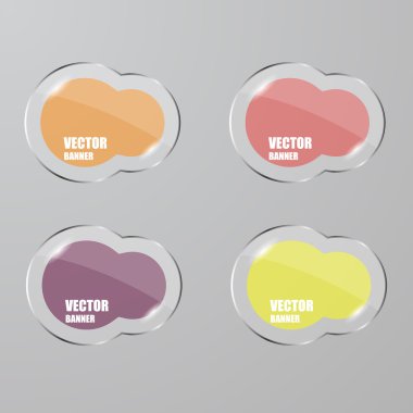 Vektör Infographic. afiş ayarlayın. Cam