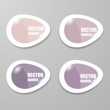 Vektör Infographic origami afiş set