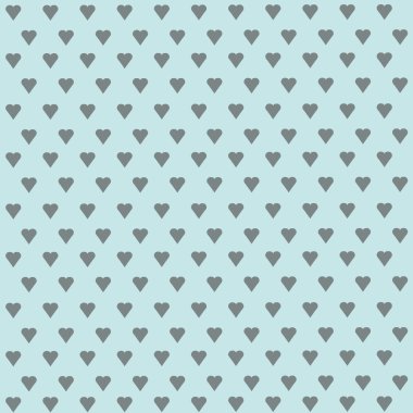 Kusursuz vektör deseni ve pastel arka planda beyaz kalpler