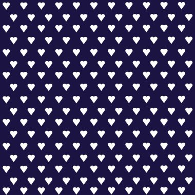 Kusursuz vektör deseni ve pastel arka planda beyaz kalpler