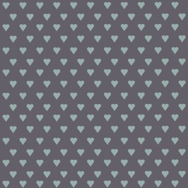 Kusursuz vektör deseni ve pastel arka planda beyaz kalpler