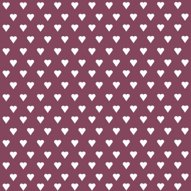 Kusursuz vektör deseni ve pastel arka planda beyaz kalpler