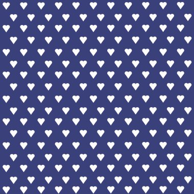 Kusursuz vektör deseni ve pastel arka planda beyaz kalpler