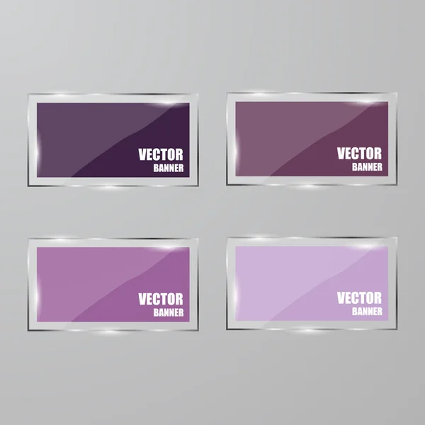 Vector infographic. banners set.Glass — Stock Vector