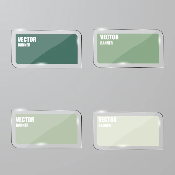 Vektor-Infografik. Banner set.glass — Stockvektor