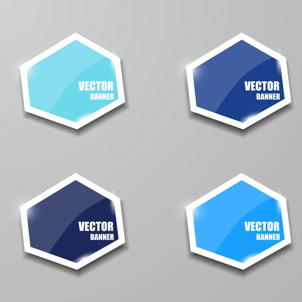 Glass framework set. Vector illustration. — Stock Vector