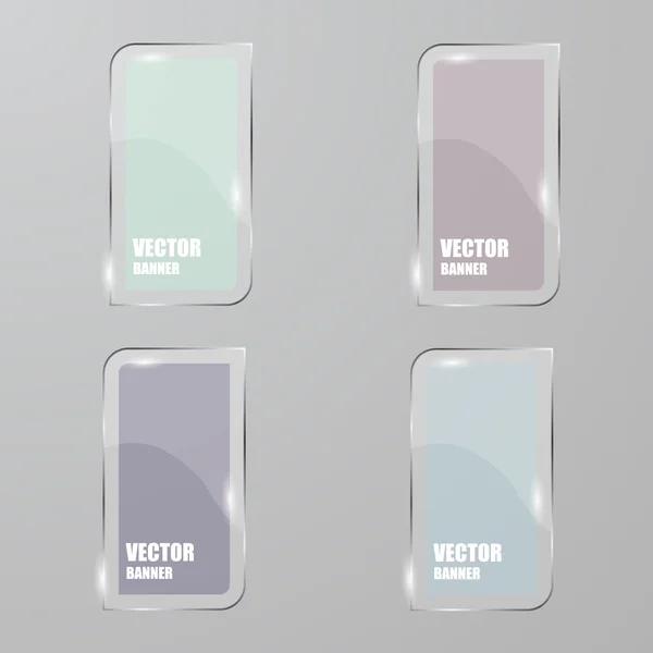 Infografic vectorial. bannere set.Glass — Vector de stoc