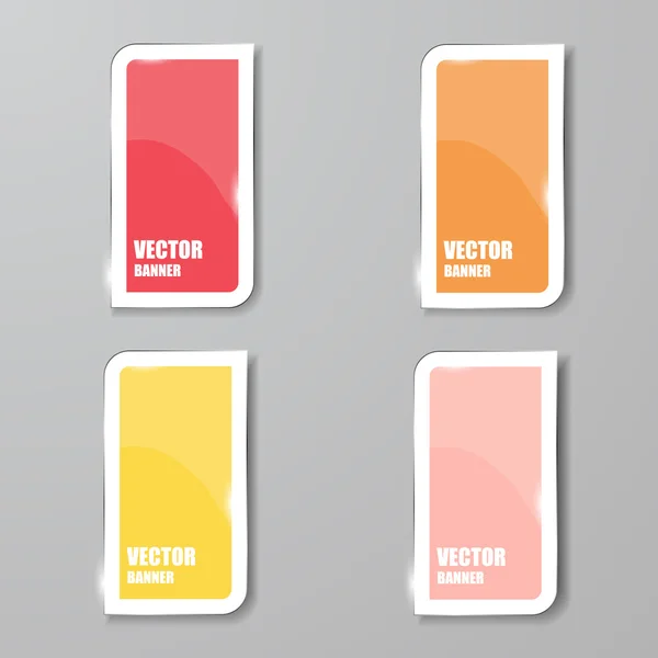 Vektor-Infografik. Banner set.glass — Stockvektor