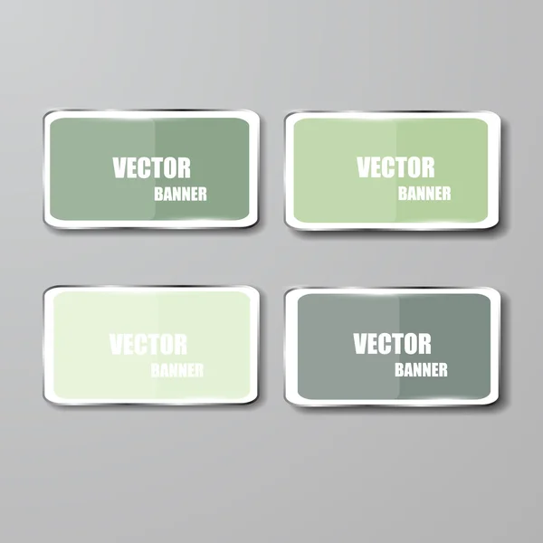 Vector infographic. banners set.Glass — Stock Vector