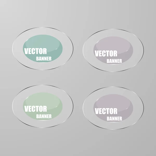 Vektor-Infografik. Banner set.glass — Stockvektor