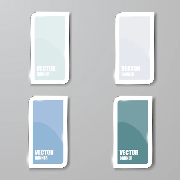 Vektor-Infografik. Banner set.glass — Stockvektor