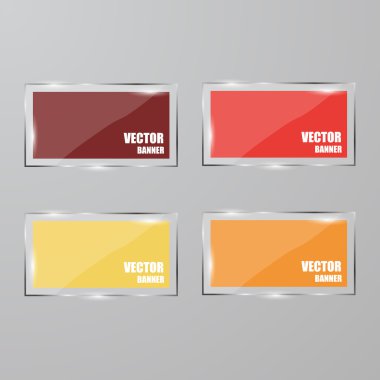 Vektör Infographic. afiş ayarlayın. Cam