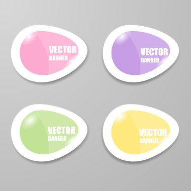 Vektör Infographic origami afiş set