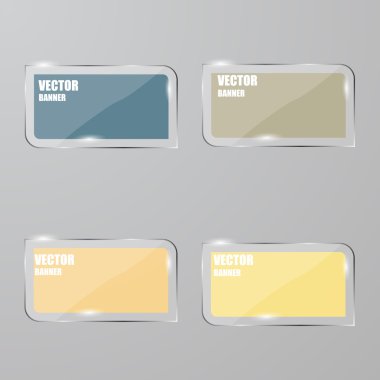 Vektör Infographic. afiş ayarlayın. Cam