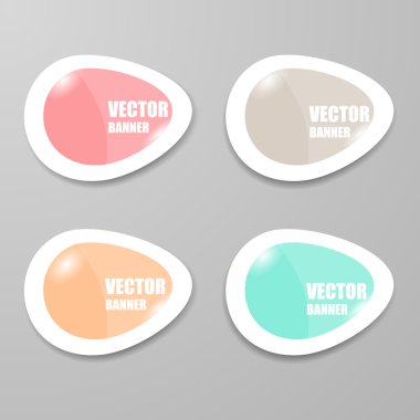 Vektör Infographic origami afiş set