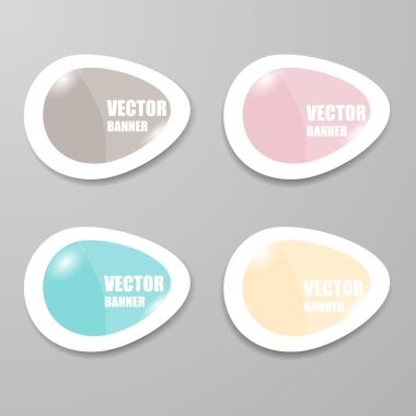 Vektör Infographic origami afiş set