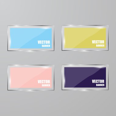 Vektör Infographic. afiş ayarlayın. Cam