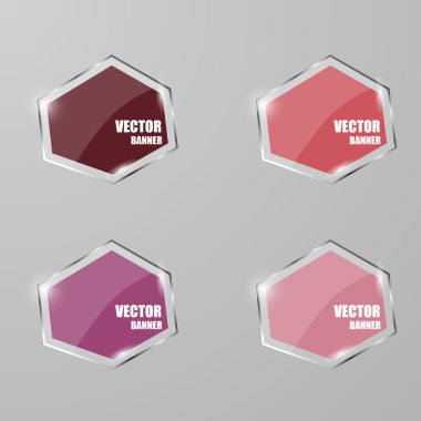 cam çerçeve kümesi. vektör çizim.