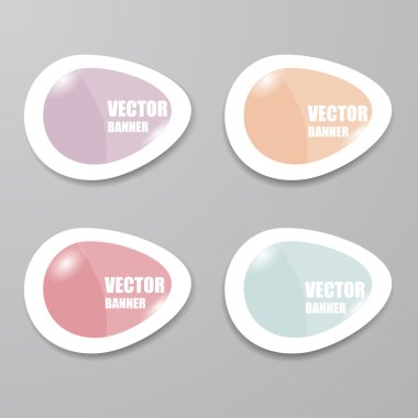 Vektör Infographic origami afiş set