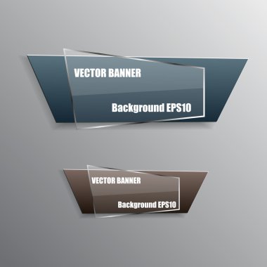 Origami kağıt bilgi grafik renkli afiş ayarlayın. Ek açıklama ribb