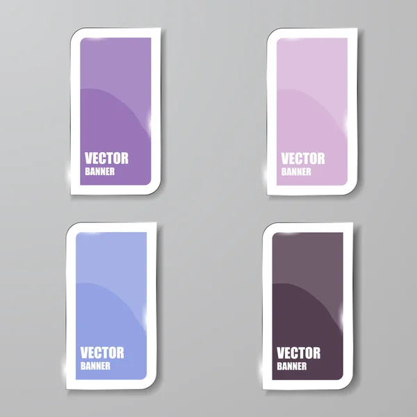 Infografía vectorial. conjunto de banners. Vidrio — Vector de stock