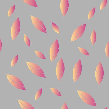 Moda tasarımı (hippi, boho tarzı) için tüyler şablon. tekrar