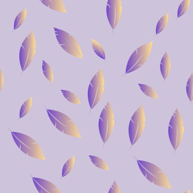 Moda tasarımı (hippi, boho tarzı) için tüyler şablon. tekrar