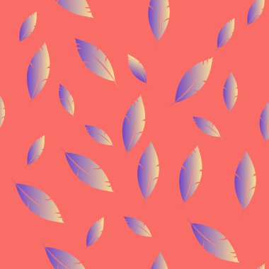 Moda tasarımı (hippi, boho tarzı) için tüyler şablon. tekrar