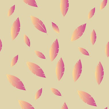 Moda tasarımı (hippi, boho tarzı) için tüyler şablon. tekrar