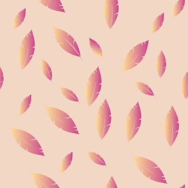 Moda tasarımı (hippi, boho tarzı) için tüyler şablon. tekrar