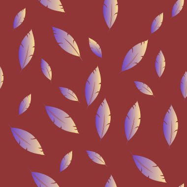 Moda tasarımı (hippi, boho tarzı) için tüyler şablon. tekrar