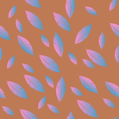 Moda tasarımı (hippi, boho tarzı) için tüyler şablon. tekrar