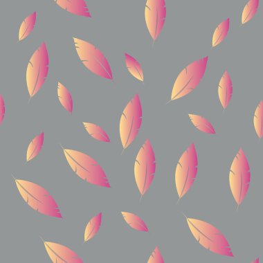 Moda tasarımı (hippi, boho tarzı) için tüyler şablon. tekrar