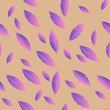 Moda tasarımı (hippi, boho tarzı) için tüyler şablon. tekrar