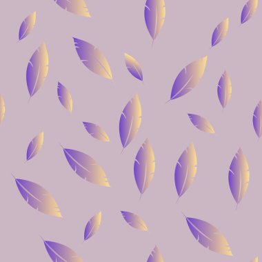 Moda tasarımı (hippi, boho tarzı) için tüyler şablon. tekrar