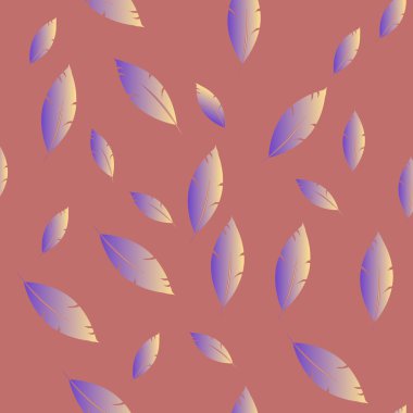 Moda tasarımı (hippi, boho tarzı) için tüyler şablon. tekrar