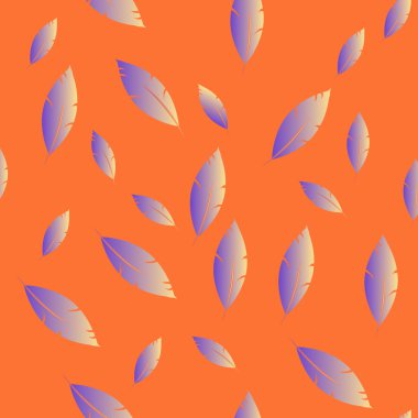 Moda tasarımı (hippi, boho tarzı) için tüyler şablon. tekrar