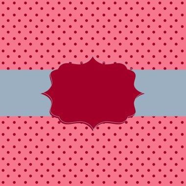 Polka noktalı kağıt arka plan karede. Vektör illustrati